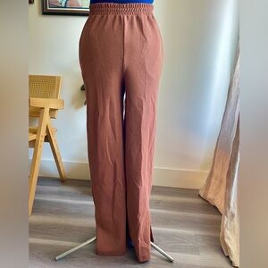 Zara joggers with side slit/zipper